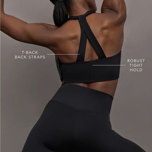 T Back Bra In Diamond Compression| Carbon38